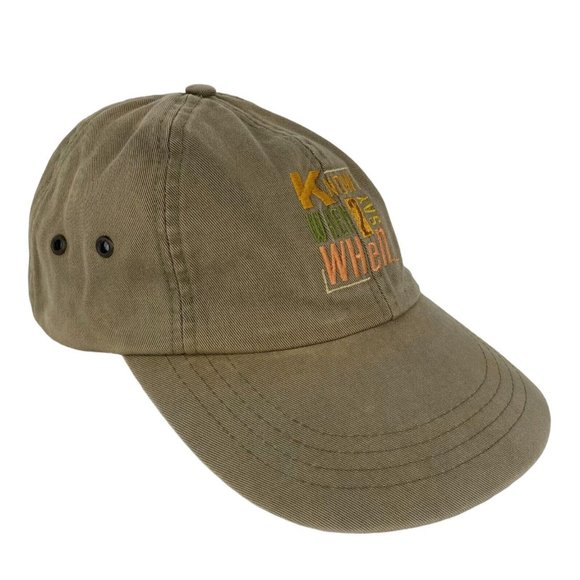 Budweiser Hat Know When To Say When Khaki Adjustable Lightly Distressed Cap - Picture 2 of 9